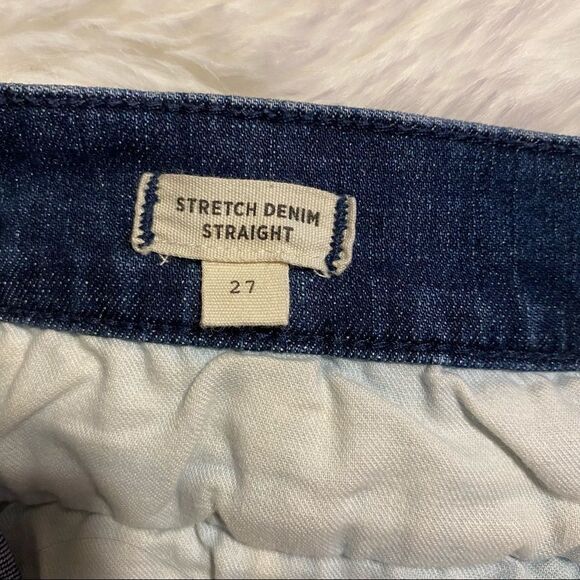 Madewell Stretch Denim Straight Mini Skirt in Marsden Wash K9566 Size 27 - Picture 10 of 12